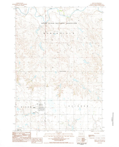 United States Geological Survey Bison, SD (1983, 24000-Scale) digital map