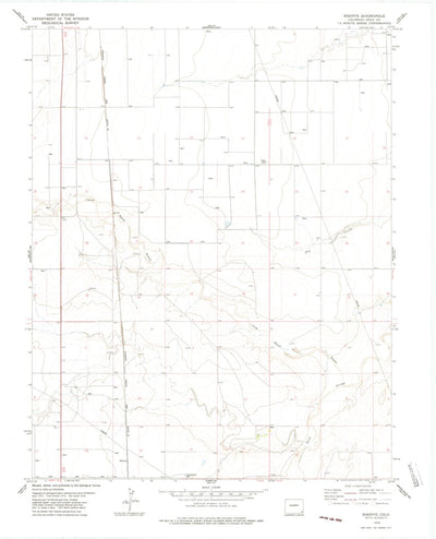 United States Geological Survey Bisonte, CO (1978, 24000-Scale) digital map