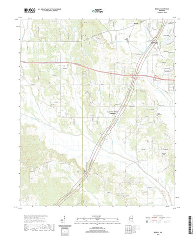 United States Geological Survey Bissell, MS (2021, 24000-Scale) digital map