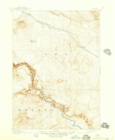 United States Geological Survey Bisuka, ID (1894, 125000-Scale) digital map