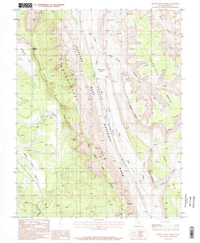 United States Geological Survey Bitter Creek Divide, UT (1987, 24000-Scale) digital map