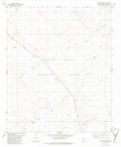 United States Geological Survey Bitter Creek, NM (1981, 24000-Scale) digital map