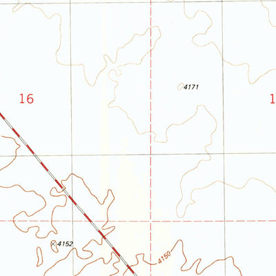 United States Geological Survey Bitter Creek, NM (1981, 24000-Scale) digital map