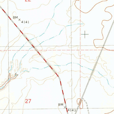 United States Geological Survey Bitter Creek, NM (1981, 24000-Scale) digital map