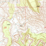 United States Geological Survey Bitter Creek Well, UT-CO (1970, 24000-Scale) digital map
