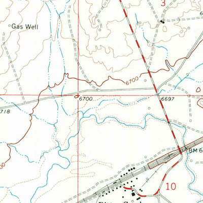 United States Geological Survey Bitter Creek, WY (1968, 24000-Scale) digital map