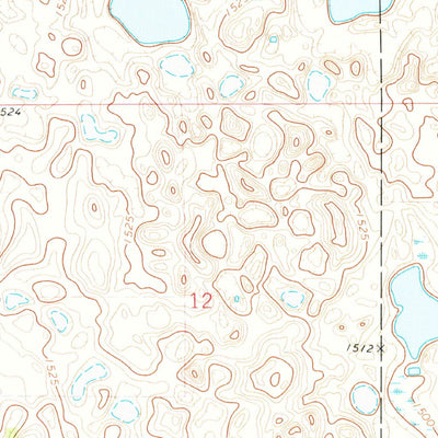 United States Geological Survey Bitter Lake, ND (1971, 24000-Scale) digital map