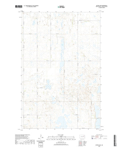 United States Geological Survey Bitter Lake, ND (2020, 24000-Scale) digital map