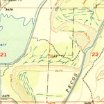 United States Geological Survey Bitter Lake, NM (1950, 24000-Scale) digital map