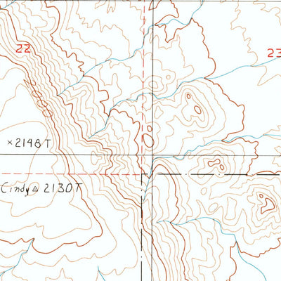 United States Geological Survey Bitter Spring, CA (1986, 24000-Scale) digital map