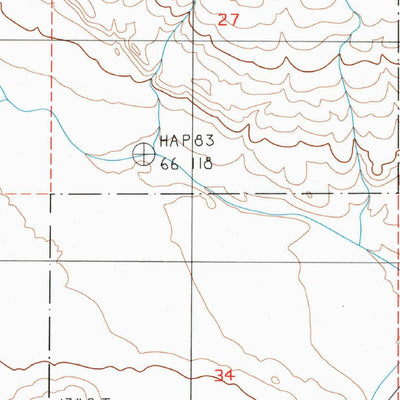 United States Geological Survey Bitter Spring, CA (1996, 24000-Scale) digital map