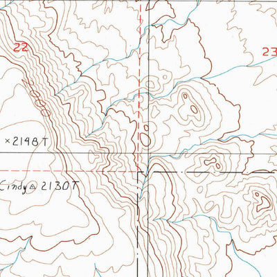 United States Geological Survey Bitter Spring, CA (1996, 24000-Scale) digital map