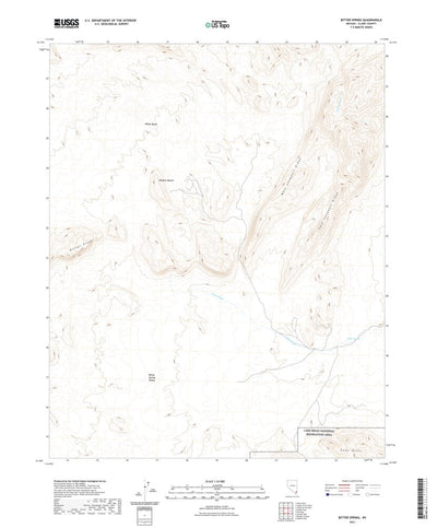 United States Geological Survey Bitter Spring, NV (2021, 24000-Scale) digital map