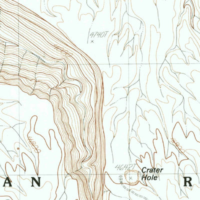 United States Geological Survey Bitter Springs, AZ (1985, 24000-Scale) digital map