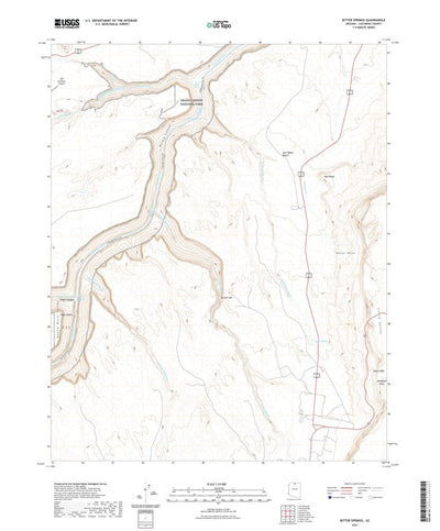 United States Geological Survey Bitter Springs, AZ (2021, 24000-Scale) digital map