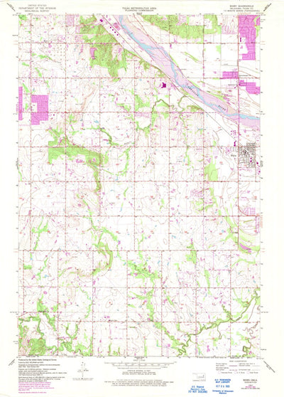 United States Geological Survey Bixby, OK (1957, 24000-Scale) digital map