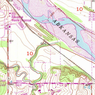 United States Geological Survey Bixby, OK (1957, 24000-Scale) digital map