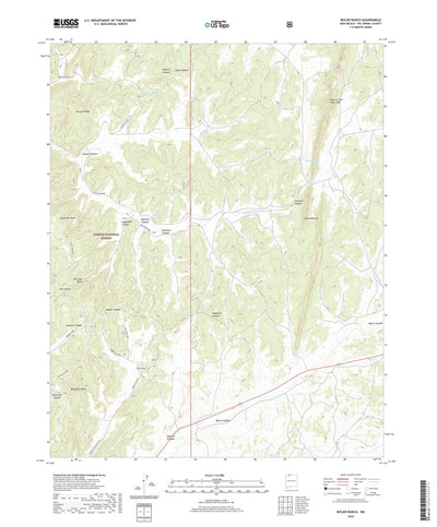 United States Geological Survey Bixler Ranch, NM (2020, 24000-Scale) digital map
