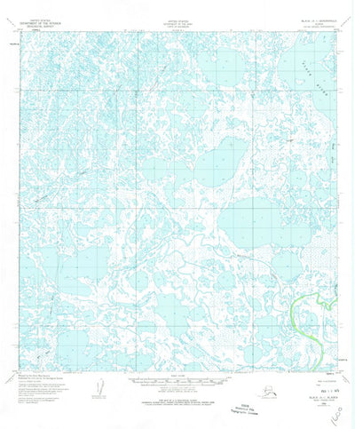 United States Geological Survey Black A-1, AK (1952, 63360-Scale) digital map