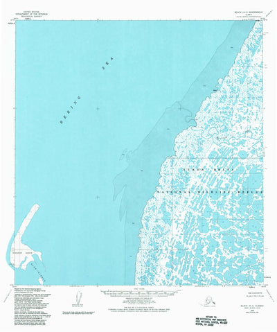 United States Geological Survey Black A-2, AK (1952, 63360-Scale) digital map