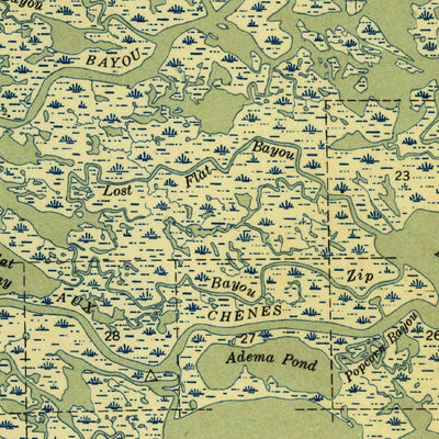 United States Geological Survey Black Bay, LA (1941, 62500-Scale) digital map
