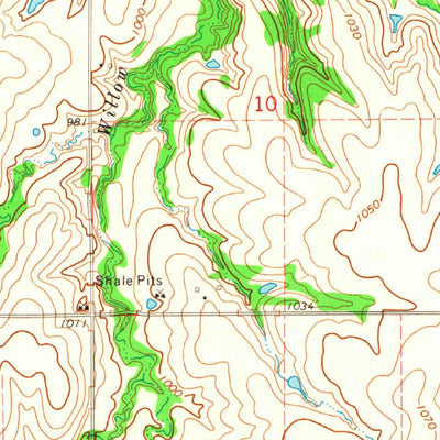 United States Geological Survey Black Bear, OK (1972, 24000-Scale) digital map