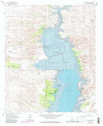 United States Geological Survey Black Bluffs, NM (1961, 24000-Scale) digital map