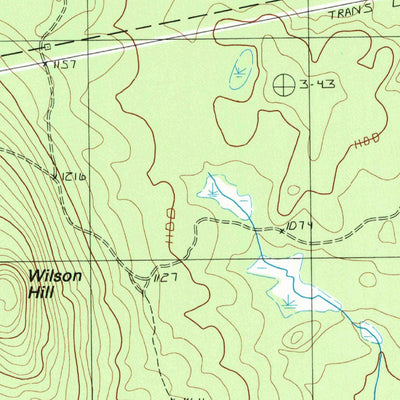 United States Geological Survey Black Brook Pond, ME (1988, 24000-Scale) digital map