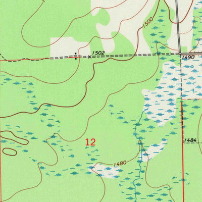 United States Geological Survey Black Brook, WI (1973, 24000-Scale) digital map