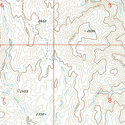 United States Geological Survey Black Butte, AZ (1969, 24000-Scale) digital map