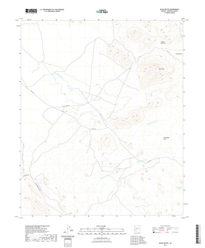 United States Geological Survey Black Butte, AZ (2021, 24000-Scale) digital map