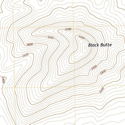 United States Geological Survey Black Butte, AZ (2021, 24000-Scale) digital map