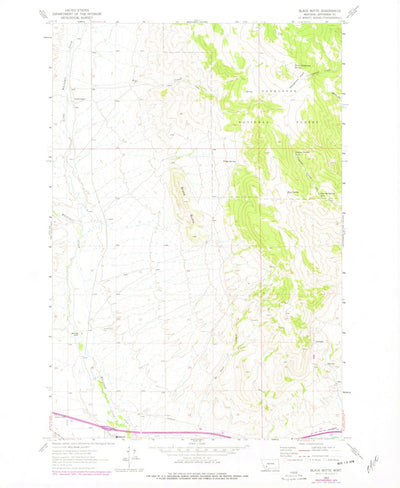 United States Geological Survey Black Butte, MT (1963, 24000-Scale) digital map