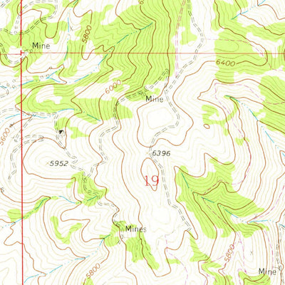 United States Geological Survey Black Butte, MT (1963, 24000-Scale) digital map