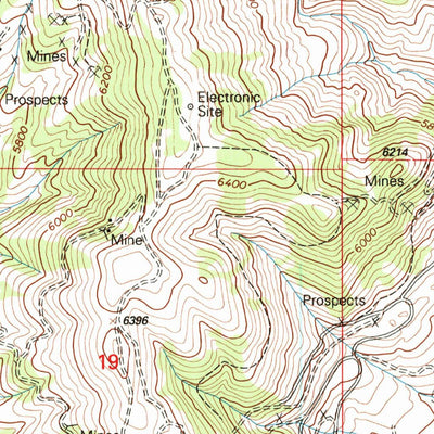 United States Geological Survey Black Butte, MT (1996, 24000-Scale) digital map