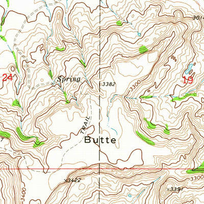 United States Geological Survey Black Butte, ND (1973, 24000-Scale) digital map