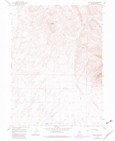 United States Geological Survey Black Butte, NV (1967, 24000-Scale) digital map