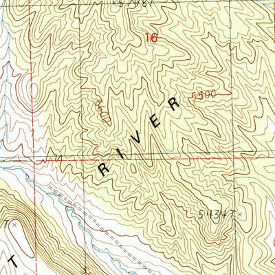 United States Geological Survey Black Butte, UT (1990, 24000-Scale) digital map