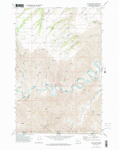 United States Geological Survey Black Butte, WA (1971, 24000-Scale) digital map