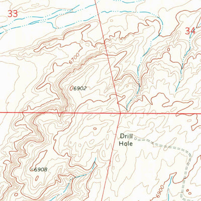 United States Geological Survey Black Buttes, WY (1968, 24000-Scale) digital map