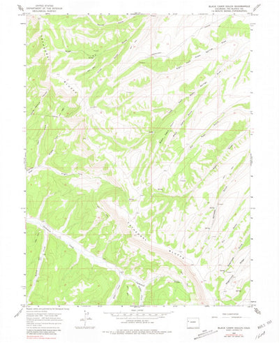United States Geological Survey Black Cabin Gulch, CO (1964, 24000-Scale) digital map