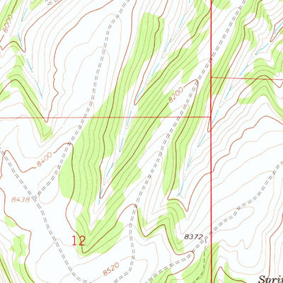 United States Geological Survey Black Cabin Gulch, CO (1964, 24000-Scale) digital map