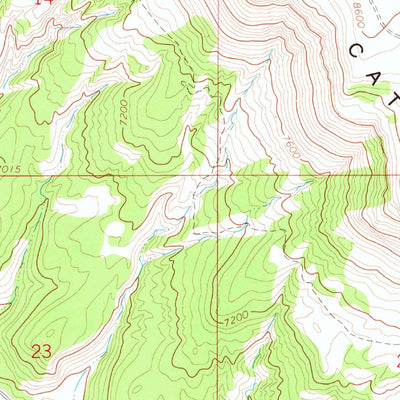 United States Geological Survey Black Cabin Gulch, CO (1964, 24000-Scale) digital map
