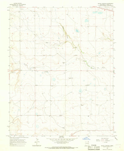 United States Geological Survey Black Canyon, NM (1966, 24000-Scale) digital map