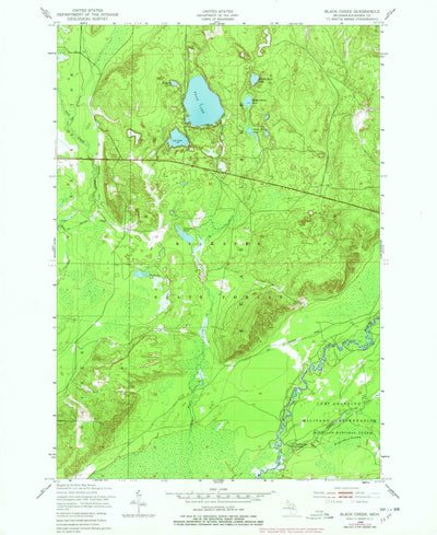 United States Geological Survey Black Creek, MI (1949, 24000-Scale) digital map
