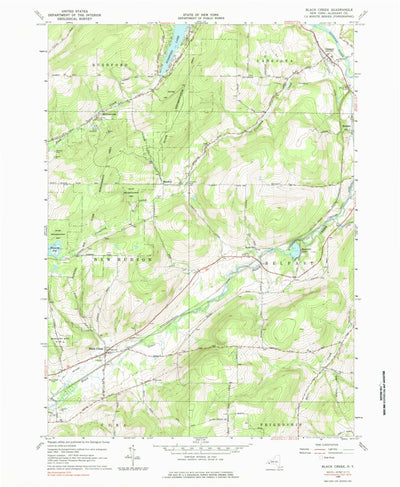 United States Geological Survey Black Creek, NY (1964, 24000-Scale) digital map