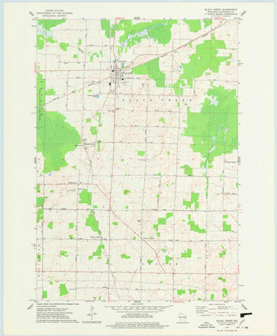 United States Geological Survey Black Creek, WI (1974, 24000-Scale) digital map