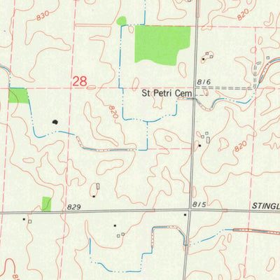 United States Geological Survey Black Creek, WI (1974, 24000-Scale) digital map