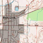 United States Geological Survey Black Creek, WI (1992, 24000-Scale) digital map