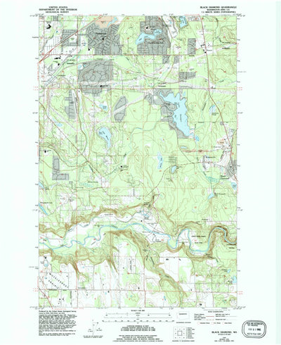 United States Geological Survey Black Diamond, WA (1949, 24000-Scale) digital map